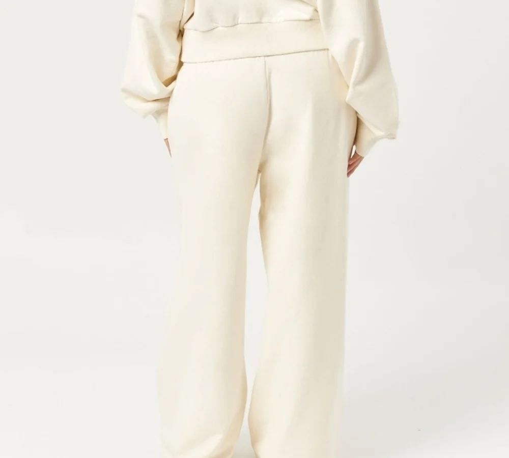 CSB - Wide Leg Sweatpants - Vanilla - Picture 3 of 7